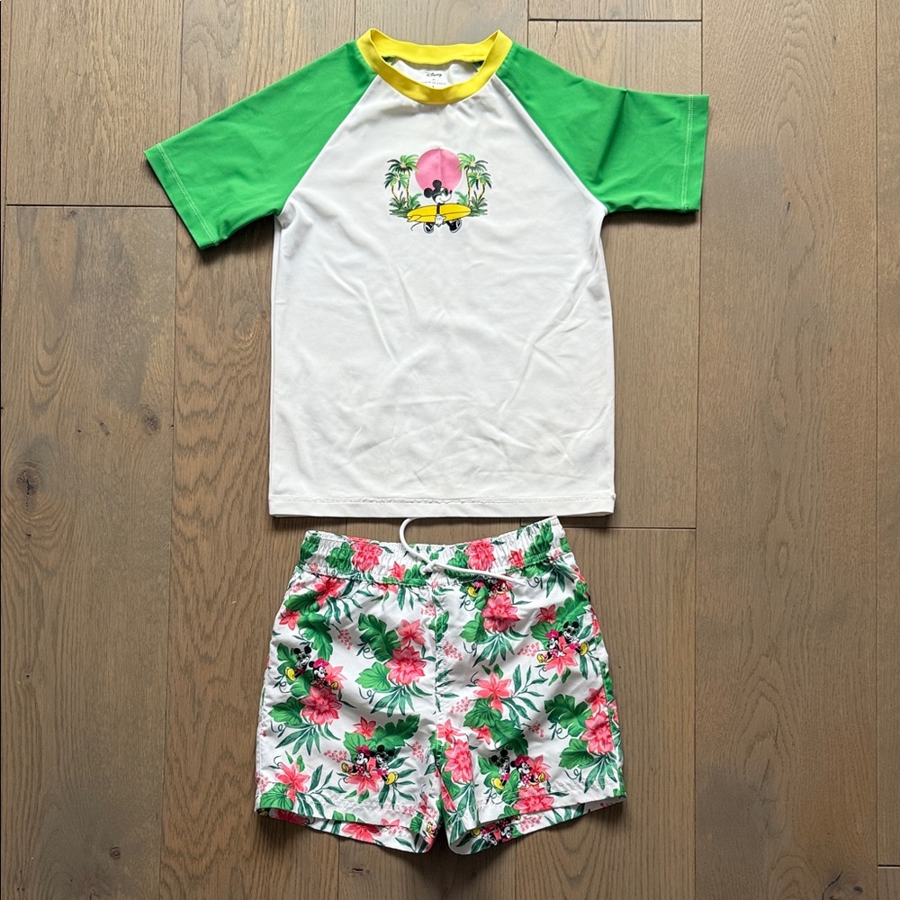 Janie and Jack Boys Mickey Swim Set